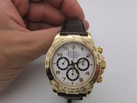 daytona oro bracciale pelle|Acquista Rolex Daytona su Chrono24.